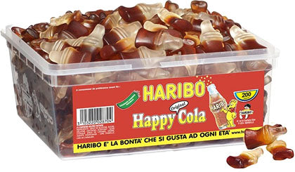 200 x CARAMELLE HAPPY COLA HARIBO