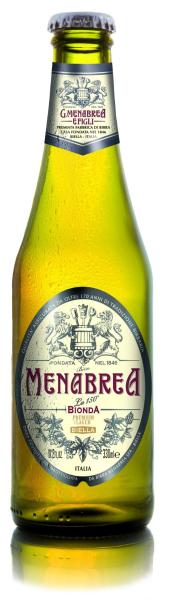 24 x BIRRA MENABREA BIONDA PREMIUM LAGER 33 CL