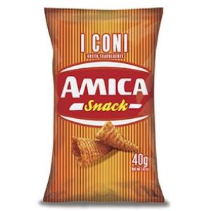 24 x PATATINA AMICA CHIPS SNACK CONI 40gr