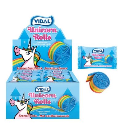 24 x CARAMELLE GOMMOSE UNICORN ROLLA BELTA