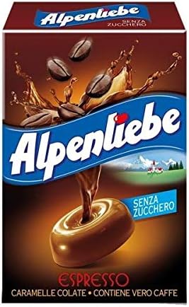 20 x ASTUCCI ALPENLIEBE ESPRESSO SENZA ZUCCHERO 49gr