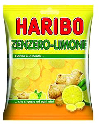 30 x BUSTE ZENZERO LIMONE HARIBO 100gr