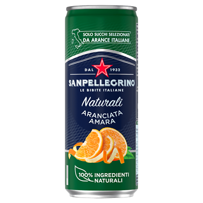 24 x ARANCIATA AMARA SAN PELLEGRINO LATTINA 33cl