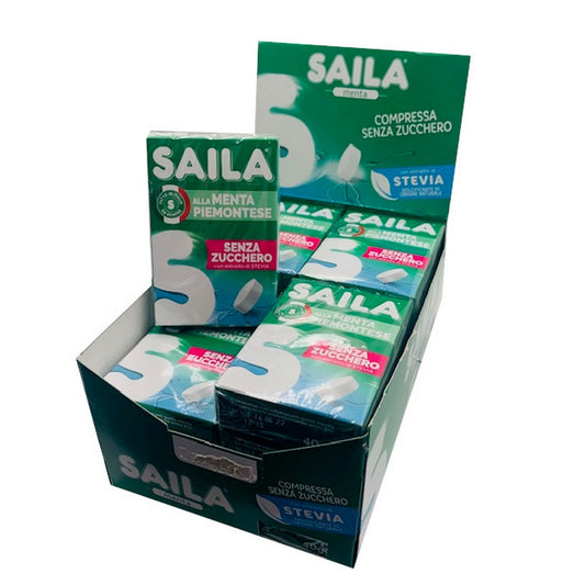 16 x ASTUCCI SAILA MENTA SENZA ZUCCHERO 40gr