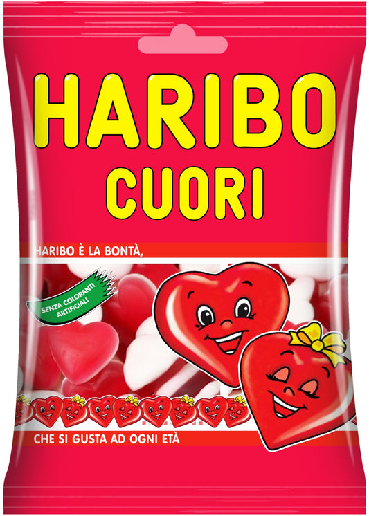 30 x BUSTE CUORI HARIBO 100gr