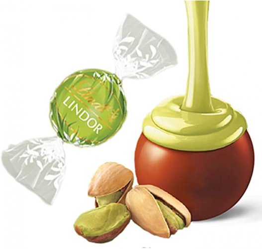 1 x LINDT BOULES LINDOR PISTACCHIO 80pz