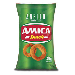 24 x AMICA CHIPS SNACK ANELLO PIZZA 40gr