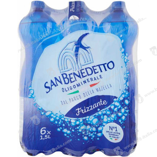 6 x ACQUA GASATA SAN BENEDETTO 1.5l