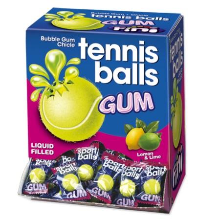 200 x BUBBLE GUM TENNIS BALL FINI MARSUPIO