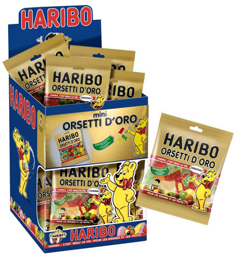 30 x CARAMELLE ORSETTO MINI HARIBO 40gr