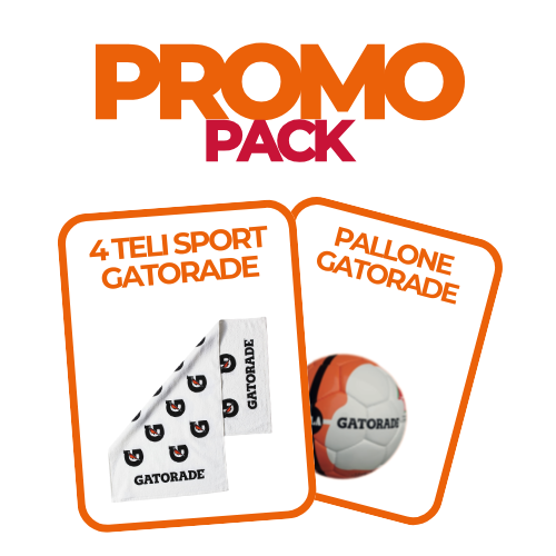PROMO PACK: GATORADE + 4 TELI e 1 PALLONE OMAGGIO