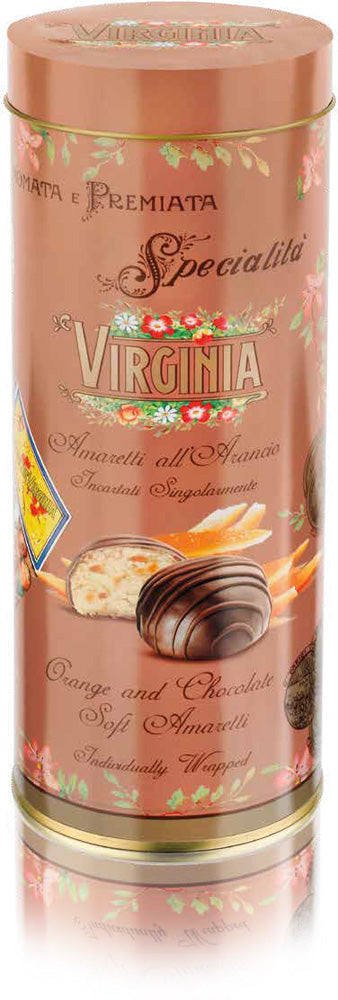 1 x VIRGINIA 13 90 AMARETTI TUBO G140 RICOPERTI CIOCCO