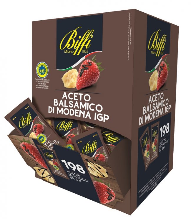 198 x BUSTINE ACETO BALSAMICO MODENA IGP GAIA 5ml
