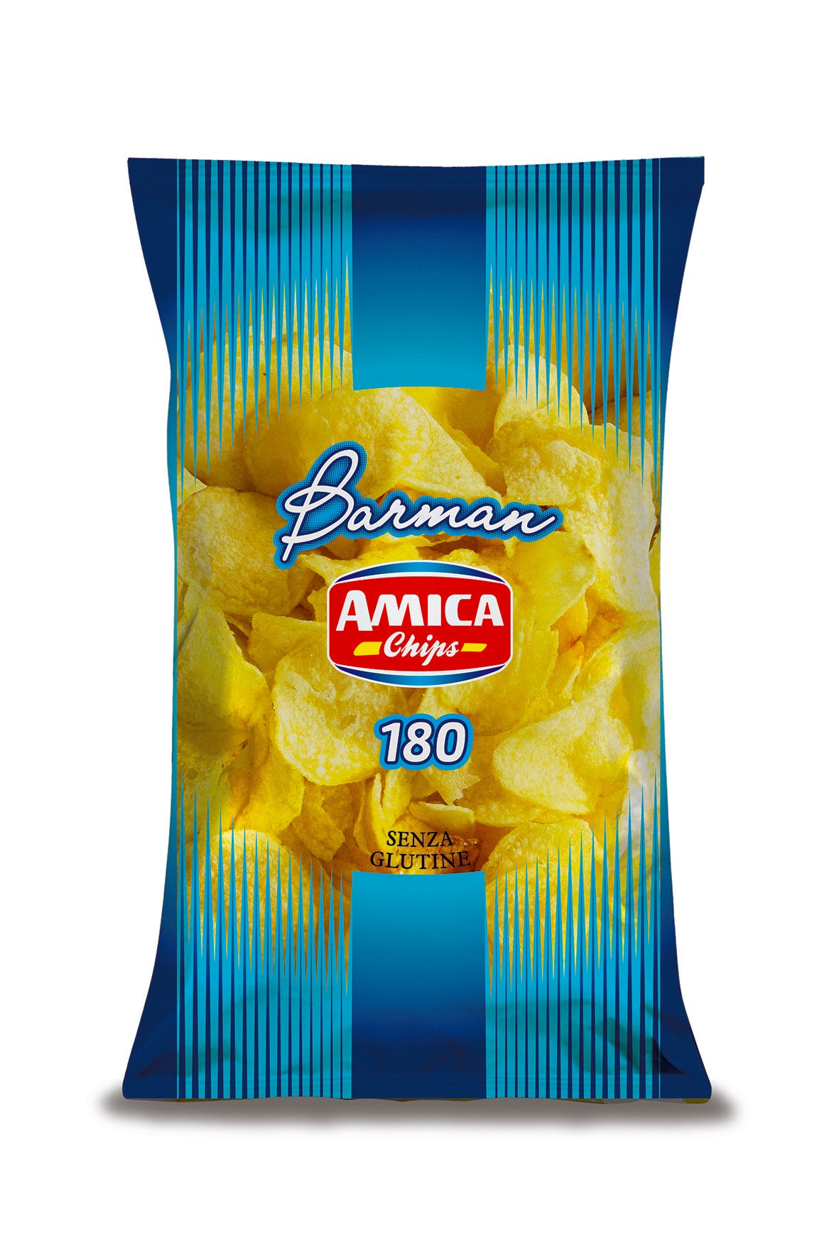 12 x PATATINA AMICA CHIPS BARMAN CLASSICA 180gr