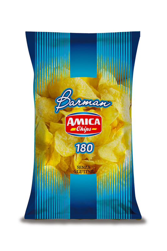 12 x PATATINA AMICA CHIPS BARMAN CLASSICA 180gr
