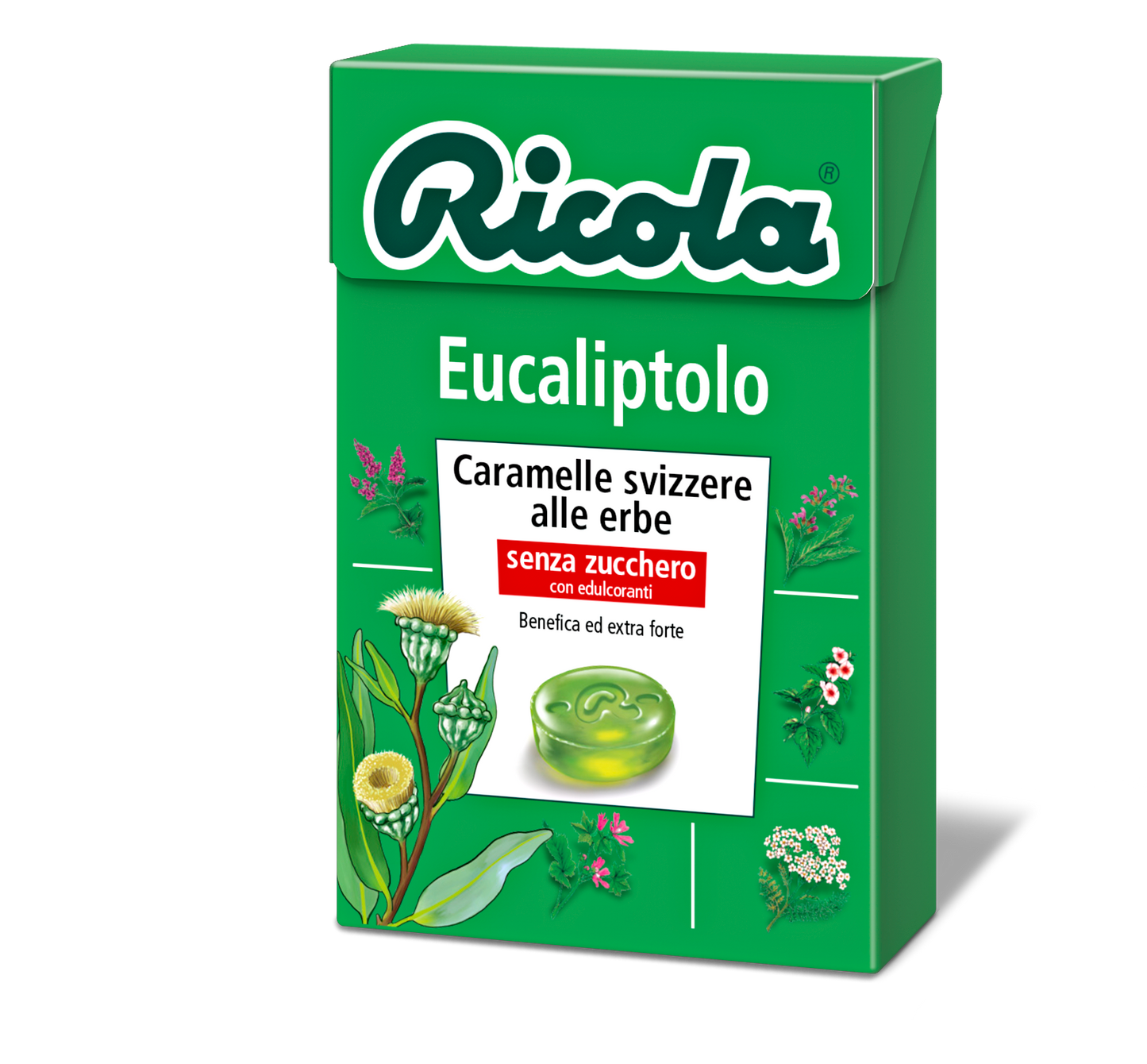 20 x CARAMELLE RICOLA EUCALIPTOLO 50gr
