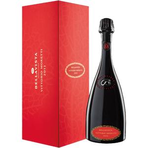 FRANCIACORTA BELLAVISTA VITTORIO MORETTI RISERVA DOSAGGIO ZERO DOCG 75 CL   ASTUCCIO LEGNO