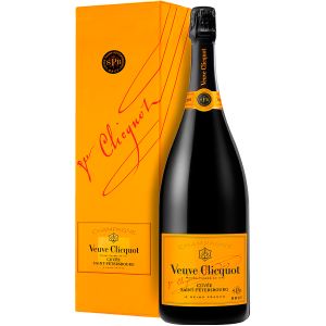 CHAMPAGNE VEUVE CLICQUOT YELLOW LABEL 3 L ASTUCCIO LEGNO