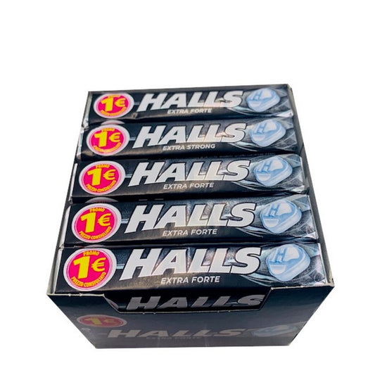 20 x STICK CARAMELLE HALLS COOL EXTRA FORTE 33.5gr
