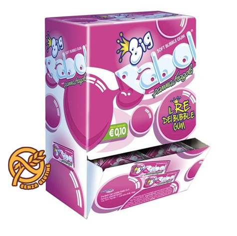 1 x BIG BABOL ONE PANNA FRAGOLA MARSUPIO 200 pz