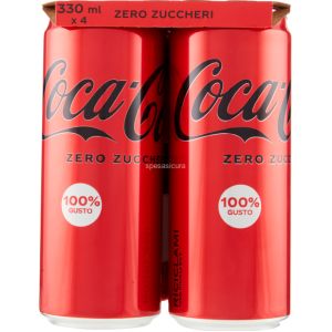 COCA COLA ZERO LAT (CLUSTER x4) 330 ML   24 Pezzi