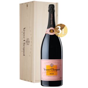 CHAMPAGNE VEUVE CLICQUOT BRUT ROSÉ AOC CASSA LEGNO 3L JEROBOAM