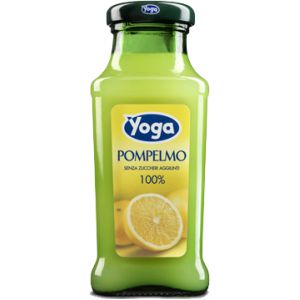 SUCCO YOGA POMPELMO 100% VETRO 200 ML   24 Pezzi