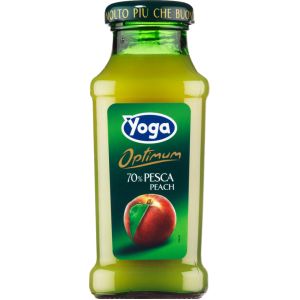 SUCCO YOGA PESCA VETRO 200 ML   24 Pezzi
