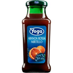 BEVANDA YOGA ARANCIA ROSSA E MIRTILLO VETRO 200 ML   24 Pezzi