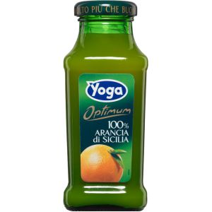 SUCCO YOGA ARANCIA DI SICILIA 100% VETRO 200 ML   24 Pezzi