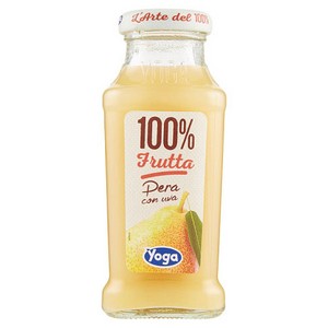 SUCCO YOGA ARTE DEL 100% PERA VETRO 200 ML   12 Pezzi