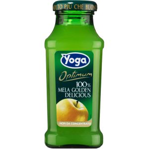 SUCCO YOGA ARTE DEL 100% MELA GOLDEN VETRO 200 ML   12 Pezzi