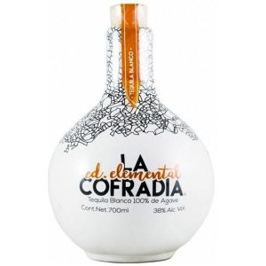 TEQUILA CASA LA COFRADIA CERAMICA ELEM.L SILVER 70CL