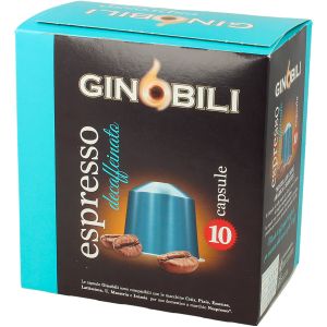 CAFFÈ CAPSULE DECAFFEINATO GINOBILI 10 PZ   8 Pezzi