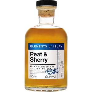WHISKY ELEMENTS OF ISLAY PEAT & SHERRY 58,5° 50 CL