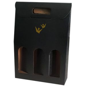 CONFEZ.SCATOLA 3 BOTT.SETA NERO 270X90X385H