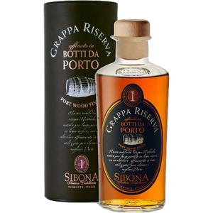 GRAPPA SIBONA ANTICA DISTILLERIA INVECCHIATA BOTTI DA PORTO 44°ASTUCCIO 50CL