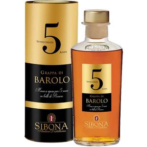 GRAPPA SIBONA ANTICA DISTILLERIA BAROLO INVECCHIATA 5 ANNI 44° 50 CL