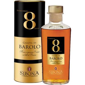 GRAPPA SIBONA ANTICA DISTILLERIA BAROLO INVECCHIATA 8 ANNI 44° 50 CL