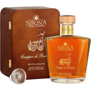 GRAPPA SIBONA ANTICA DISTILLERIA BAROLO MILLESIMATO DECANTER 44° AST. 70 CL