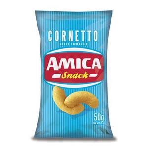 24 x AMICA CHIPS SNACK CORNETTO FORMAGGIO 50gr