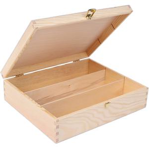 CASSETTA LEGNO ANONIMA CHIUSURA CLIP CLAP 3 BOTTIGLIE 75 CL