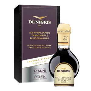 ACETO BALSAMICO TRADIZIONALE DI MODENA DOP CAPSULA BIANCA 12 ANNI DE NIGRIS 100 ML