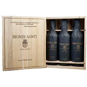 BIONDI SANTI BRUNELLO DI MONTALCINO CASSETTA LA STORICA 1998-2008-2016 75CLX3