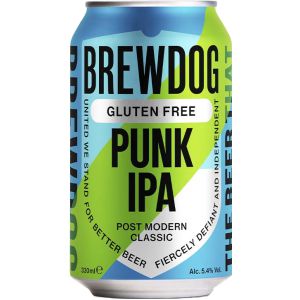 BIRRA BREWDOG PUNK IPA GLUTEN FREE 5,4% LAT 33 CL   24 Pezzi