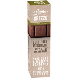 LEONE BARRETTA DI CIOCCOLATO GREZZO 70% ZENZERO 40 G