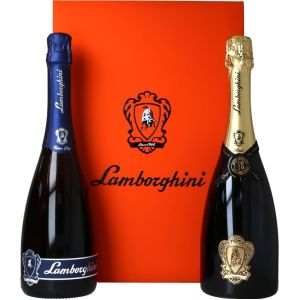 LAMBORGHINI PROSECCO EXTRA DRY + SPUMANTE METODO CLASSICO BRUT BIO          ASTUCCIO 2 BOTTIGLIE 75 CL