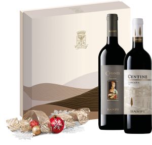 BANFI CHIANTI SUPERIORE DOCG + CENTINE 3 VITIGNI TOSCANA IGT CONFEZIONE     2 BOTTIGLIE 75 CL