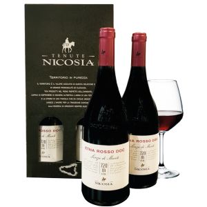 NICOSIA LENZA DI MUNTI ETNA ROSSO DOC ASTUCCIO 2 BOTTIGLIE 75 CL