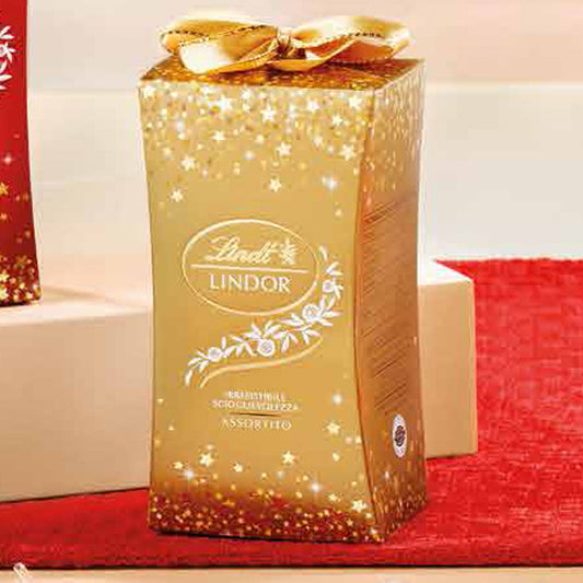 1 x LINDT CONFEZIONE REGALO  BOULES ORO 75 Gr